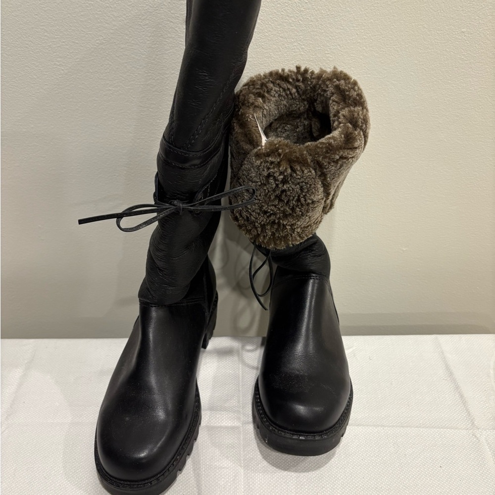 Blondo Black and Brown Winter Boots